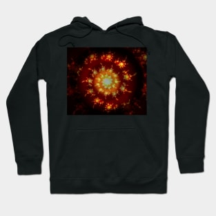 Flame Spiral - an abstraction Hoodie